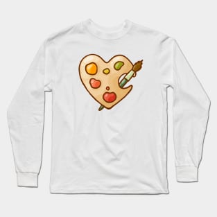 Heart Art Palette Long Sleeve T-Shirt